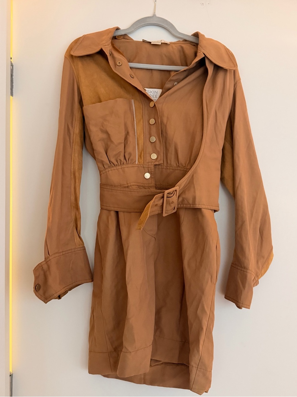 Stella McCartney Camel Utility Dress with Belt - Picture 2 of 6